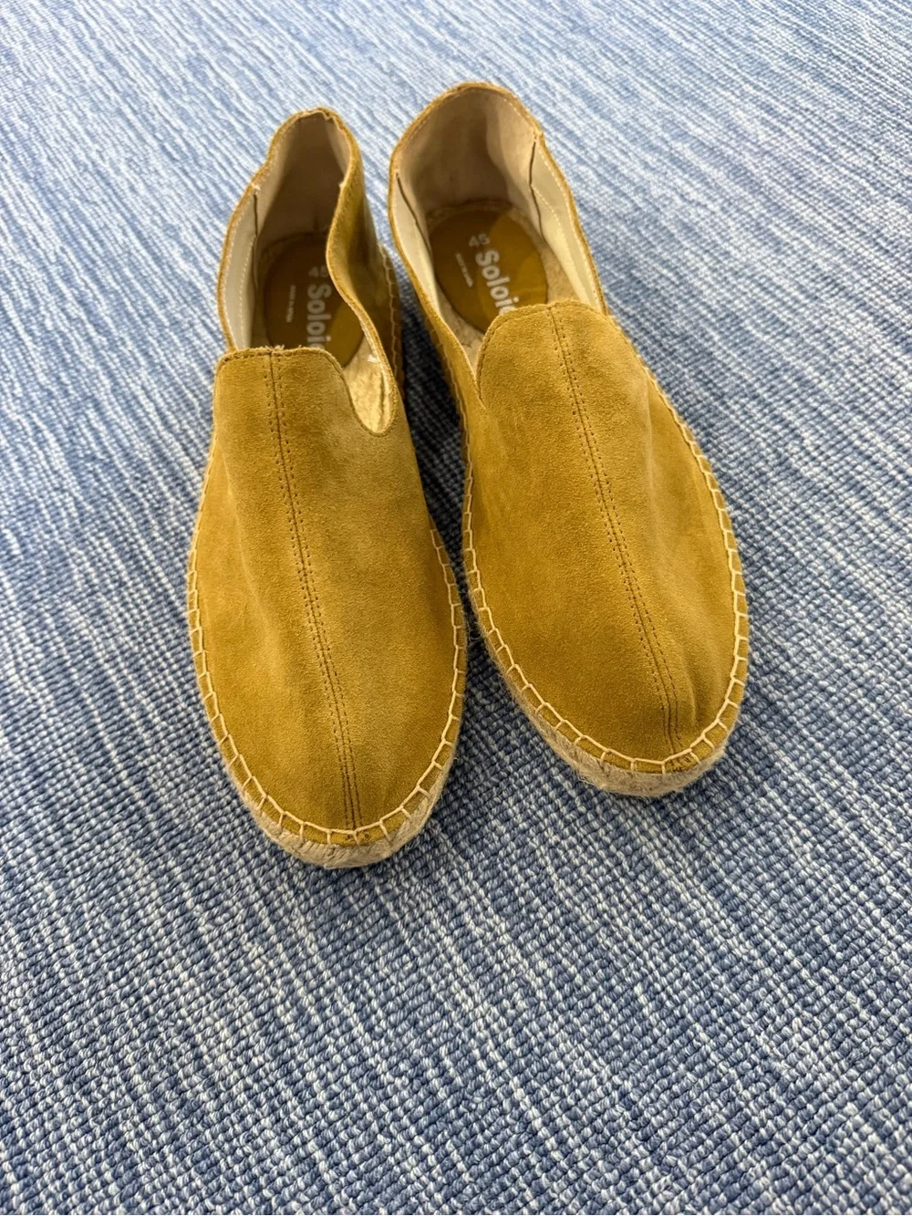 Soloio Beige Suede Espadrille Slip-On Loafers